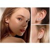 10 Pairs 14K Gold Plated Stud Earrings: Surgical Steel Cubic Zirconia Set, Waterproof & Non-Tarnish - 4 of 4
