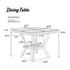 Sapphtopaz Round Dining Table Kitchen Table Modern Wooden Table with Trestle Pedestal Base Shelf for Dining Room - 3 of 4
