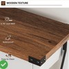 Console Table with 2 Drawers Vintage Sofa Table Farmhouse Wood Entryway Table with Storage Shelf - 4 of 4
