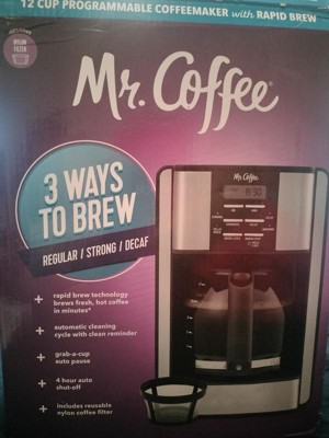 Mr. Coffee 12-Cup Programmable Coffee Maker with Rapid Brew System - Stainless Steel