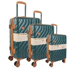 Max Studio PC 3-Piece Luggage Set Valletta Collection SPRUCE : Target