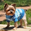 Doggie Design Combed Cotton Snowflakes and Hearts Dog Sweater- Blue - 3 of 3