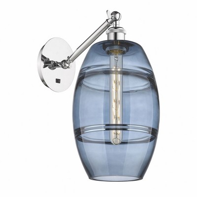 Vaz - 1 Light Arm Adjusts Up and Down Wall Sconce In Industrial Style-9.88 Inches Tall and 8 Inches Wide