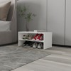 AZL1 Life Concept Shoe Rack with 2 Open Shelves Low Horizontal Design Freestanding Easy Assembly for Bedroom Home Use, White, 28.75"*15.36"*3.15" - 2 of 4
