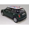 KiNSMART Mini Cooper S 5inch 1:28 Scale Die Cast Metal Model Toy Cars Green with British Flag - 2 of 4