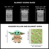 Northwest Star Wars - The Mandalorian Character Hugger Pillow & Fleece Throw Blanket Set, 40" x 50", The Child - 3 of 4