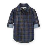 Hope & Henry Boys' Convertible Double Weave Button Down Shirt, Infant