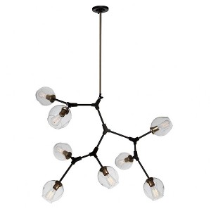 Artcraft Lighting Organic 8 - Light Chandelier in  Vintage Brass - 1 of 4