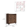 ALEXOUN 5 Drawers Dresser for Bedroom - Storage Cabinet,Large Capacity & Multi-Functional for Kitchen,Living Room,Hallway - 3 of 4