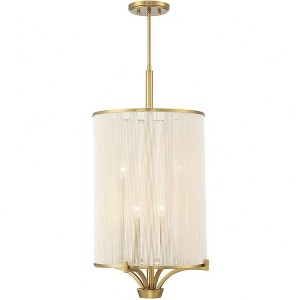 Savoy House Wynwood 4 - Light Chandelier in  Warm Brass - 1 of 3