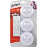 Energizer 3pk LED Puck Light Wireless Color Changing Cabinet Lights with Remote White