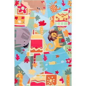 Nuloom Paxton Graphic 8x10 Machine Washable Indoor Area Rug for Living Room Bedroom Dining Room Nursery Kitchen, Multicolor - 1 of 4