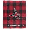 University Of Wisconsinriver Falls Campus Plaid Spirit Silky Touch Super Soft Throw Blanket 50x60 - 2 of 4