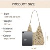 FATMOON Straw Beach Tote Bag for Women Raffia Crochet Purse Large Summer Hobo Woven Shoulder Handbag for Vacation - 3 of 4