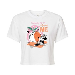 Women's - Disney - Topping Up On Vitamin Me Cropped Graphic T-Shirt - 1 of 4