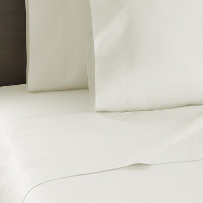 Twin Alabaster Cotton Percale Sheet Set
