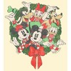 Men's Mickey & Friends Christmas Group Shot Wreath T-Shirt - 2 of 4
