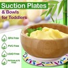 NutriChef Sparkle Bamboo Bowl with Silicone Suction and Spoon for Baby and Toddlers - 2 of 3