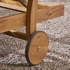 Perla Acacia Wood Double Chaise Lounge Teak/Green - Christopher Knight Home - 4 of 4