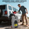 15 Gallon Gas Can with Manual Transfer Pump & 10 FT Hose, Portable Fuel Tank with Wheels & Carry Handle, Leak-Proof Heavy Duty Gas Caddy - 4 of 4