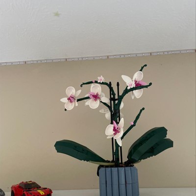 LEGO Icons Orchid Artificial Plant, Building Set with Flowers