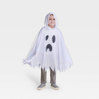 Kids' Ghost Cape Halloween Costume - Hyde and EEK! Boutique™: White Polyester, Ages 3+