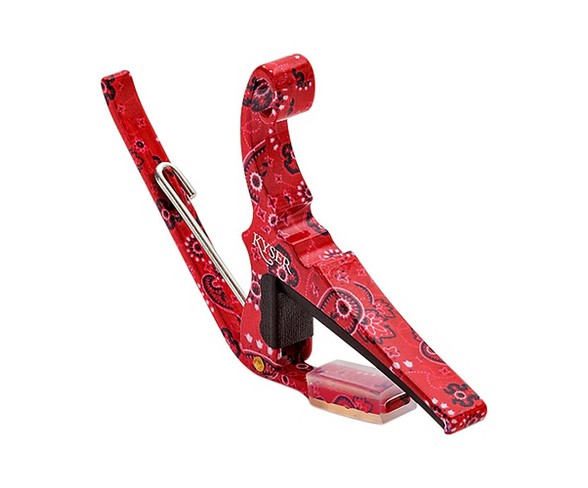 Kyser Quick-Change Capo 6-String Red Bandana