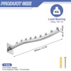 Unique Bargains Stainless Steel Sturdy Wall Mount Clothes Hanger for Bedroom Bathroom 3 Pcs - 2 of 3