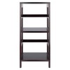 29.21 2 Tier Leo Shelf Storage or Bookshelf Narrow Espresso Finish -  Winsome