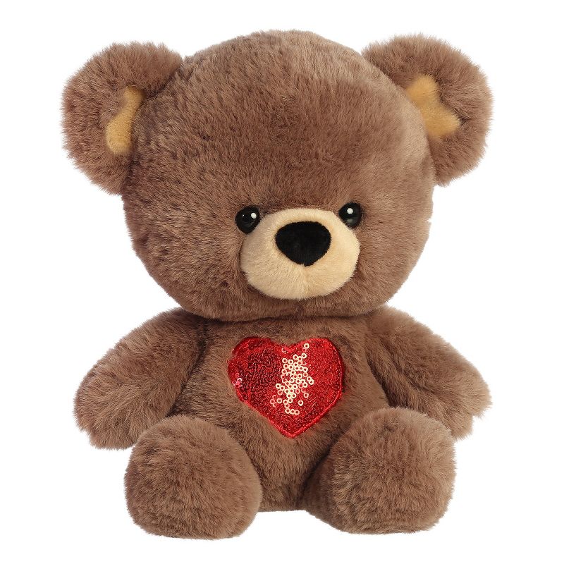 Aurora A Heart For You Bear 13" Brown Brown Stuffed Animal, 2 of 5