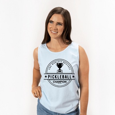 Simply Sage Market The World's Okayest Pickleball Champ Garment Dyed Tank