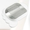 Unique Bargains Foot File Pedicure Callus Remover Stainless Steel Foot Scrubber with Suction Cup White - 4 of 4