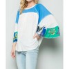 Women's Fun & Flirty Color Block Top - SEE AND BE SEEN - 2 of 4