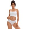 Allegra K Women's Unlined Comfortable No Show Elastic Waist Brief - 4 of 4