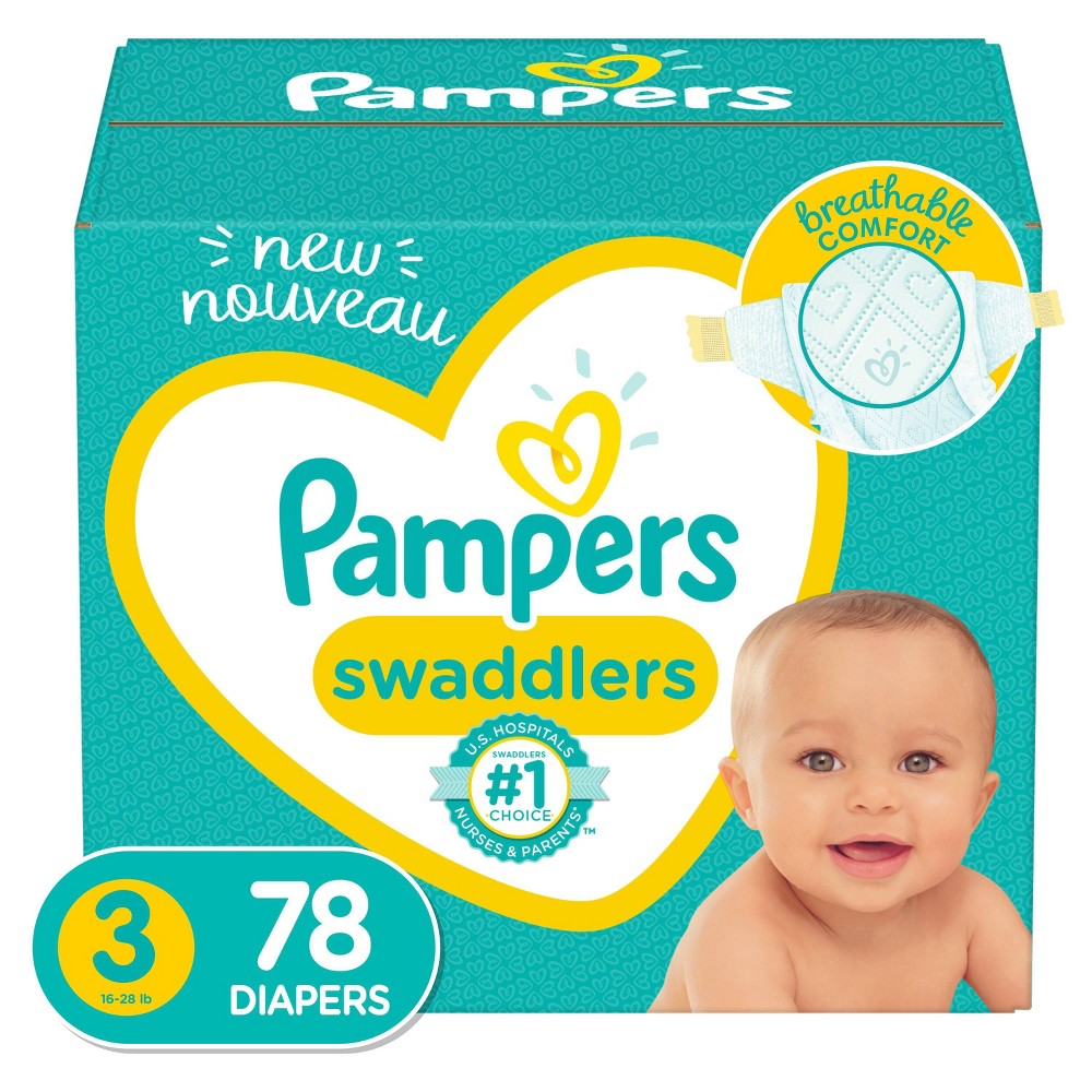 UPC 037000863601 product image for Pampers Swaddlers Diapers Super Pack - Size 3 (78ct) | upcitemdb.com