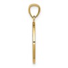 Black Bow Jewelry 14k Yellow Gold & Rhodium Friends Laugh Love Circle Pendant, 16mm - 2 of 4
