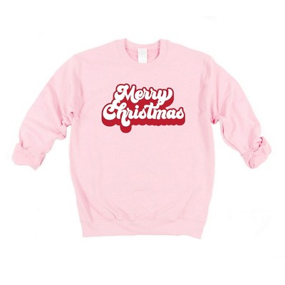 Simply Sage Market Women's Graphic Sweatshirt Retro Merry Christmas