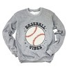 Simply Sage Market Vintage Baseball Vibes Sweatshirt - 2XL - Graphite - 3 of 4
