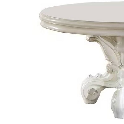 Versailles 60" Bone White Round Wood Dining Table