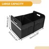 Unique Bargains Universal Car Trunk Organizer Multi Compartments Car Storage Organizer Foldable Black 1 Pc - 4 of 4