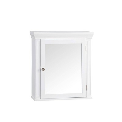 Chestnut Medicine Wall Cabinet White - Elegant Home Fashions