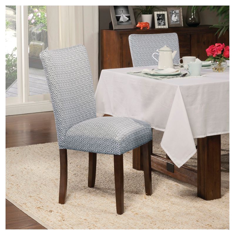 Set of 2 Parson Dining Chair Wood/Navy Key - HomePop, 4 of 7