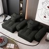 4 PCS Oversized Modular Sofa, 2 Seat DIY Layout Design Sofa with Chaise Lounges and Armrests, Sofa with Foam Cushion and Pillows-Coolbibila - 3 of 4