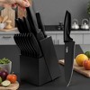 20-Piece Kitchen Knife Set, Wooden Knife Block Organizer, High Carbon Stainless Steel Blades, Dishwasher Safe - 2 of 4