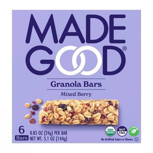MadeGood Mixed Berry Granola Bars - 6ct - image 1 of 4