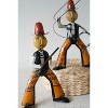Set of 2 Reclaimed Metal Cowboy Figurines – Distressed Recycled Iron Western Yard Art Decor by Kalalou - 2 of 3