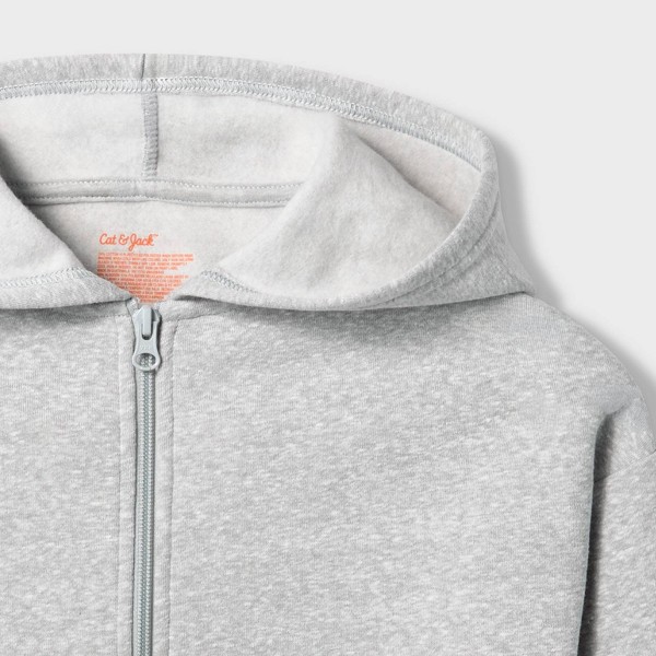 Sudera con capucha y cremallera de fleece de ajuste relajado para niño - Cat & Jack™ 3