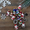 Northlight Snowmen and Santa Claus Figurine Glass Christmas Ornaments - 2.5" - Red - 12ct - image 2 of 3