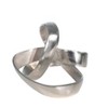 Sagebrook Home Decorative Knot Sculpture - Contemporary Abstract Silver Matte Decor Statue for Home or Office Table Accent - 3 of 4