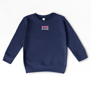 The Juniper Shop SmileyWorld Embroidered Be Kind Turning Smiles Toddler Sweatshirt - 1 of 4